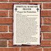 GDFW Christian Cross Metal Wall Art 8x12 Inch Rustic Prayer Sign for Home Decor Spiritual Gift