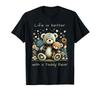 Mignon Ours en Peluche La Vie est Mieux avec un T-shirt Ours en Peluche