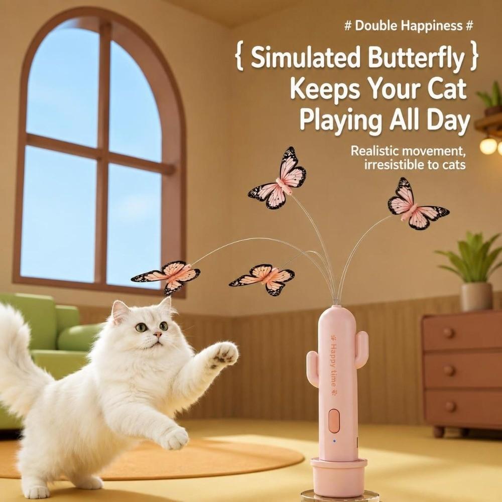 360 Rotation Cat Teaser Toy Suction Cup Self-Play Cat Toy Interactive Cat Toy Home Furniture