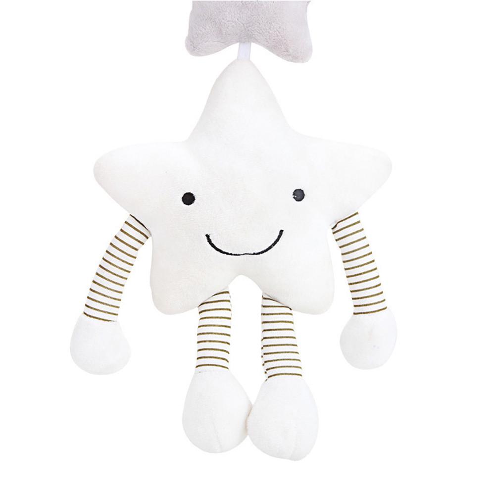 Baby Infant Rattles Plush Pentagr Stroller Hanging Bell Play Toys Doll Soft Bed