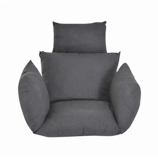Egg Chair Cushion Swing Chair Cushion with Headrest Washable Hanging Basket Seat Cushion Replacement for Patio Garden Egg Chair