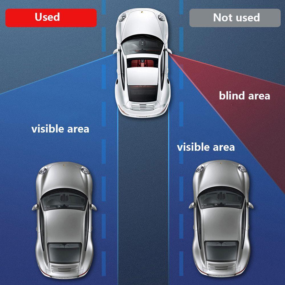 On HD Glass Car Rearview Mirror Auxiliary Adjustable Rotation Parking Aid Mirror Car Blind Spot Mirror 360-degree Wide Angle
