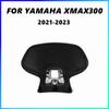 For Yamaha XMAX300 Motorcycle Black Rear Frame Passenger Seat Backrest Cushion Back Rest Pad PU Material 2021-2023