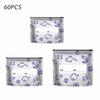 Aluminum Foil Sealed Bags Reusable Leakproof Heat Resistant Sealable Bags Vacuum Zippered Food Pouches with Label Stand-Up Bottom for Vegetable Fruit