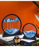 Creative 3D Quicksand Hourglass: Liquid Motion Desktop Decor & Unique Gift