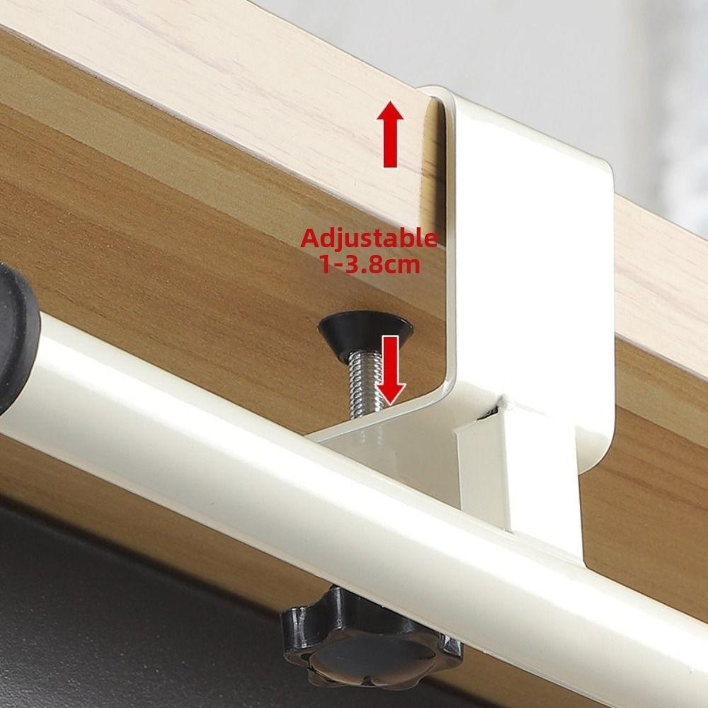 Carbon Steel Desk Mounted Hook Clamp On Desk Side Handbag Rack New Desk Edge Hook  Home Office