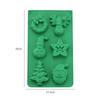 Christmas Silicone Mold Man Snowflake Christmas Mold Cookie Candy Mold