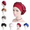 Fashion Head Cover Bonnet Wide Band Satin Cap Elastic Head Wraps Hair Loss Chemo Night Sleep Hat