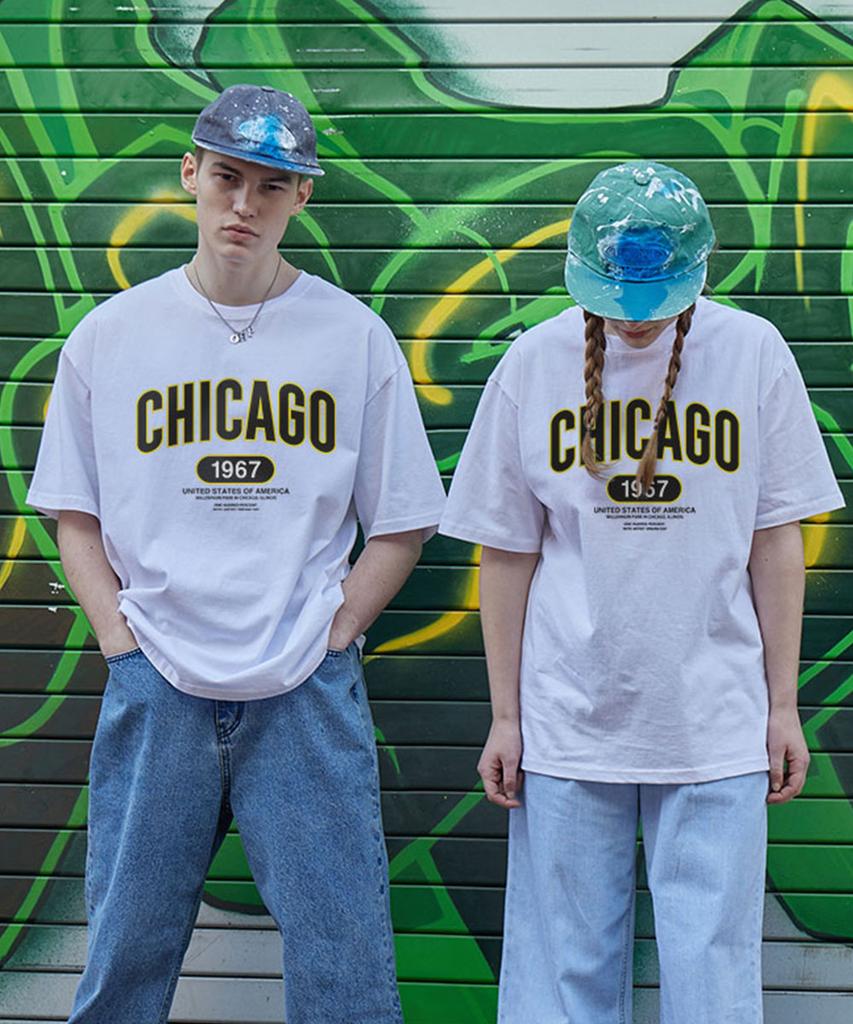 OHP Ohp X Dreamday Chicago Millennium Park Semi-Oversized Short Sleeve Tee
