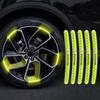 Bilfälgsreflexklistermärke Däckfälg Reflexremsor För Toyota Hilux Prius Auris Corolla Camry Biltillbehör Styling