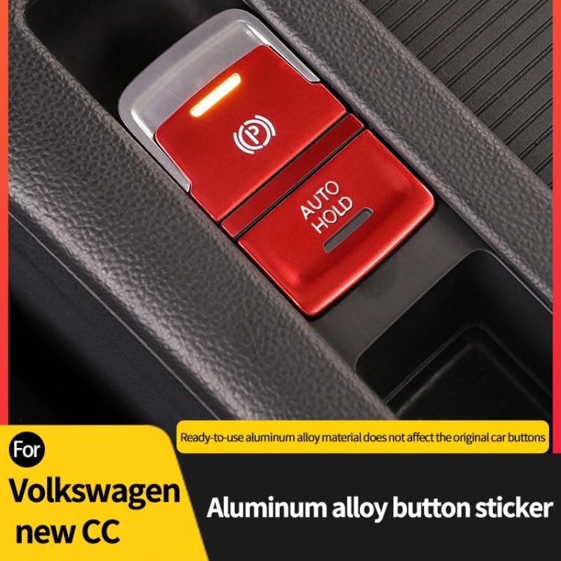 Car Door Unlock Button Decorative Sticker Suitable For Volkswagen Vw New CC One Click Start P Gear Interior Button