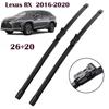 26"+20" Push Button Frameless Front Wiper Blades for Lexus RX 2016-2020, Toyota Highlander XU50, Kluger XU50, Sienna XL30, Lexus NX AGZ10