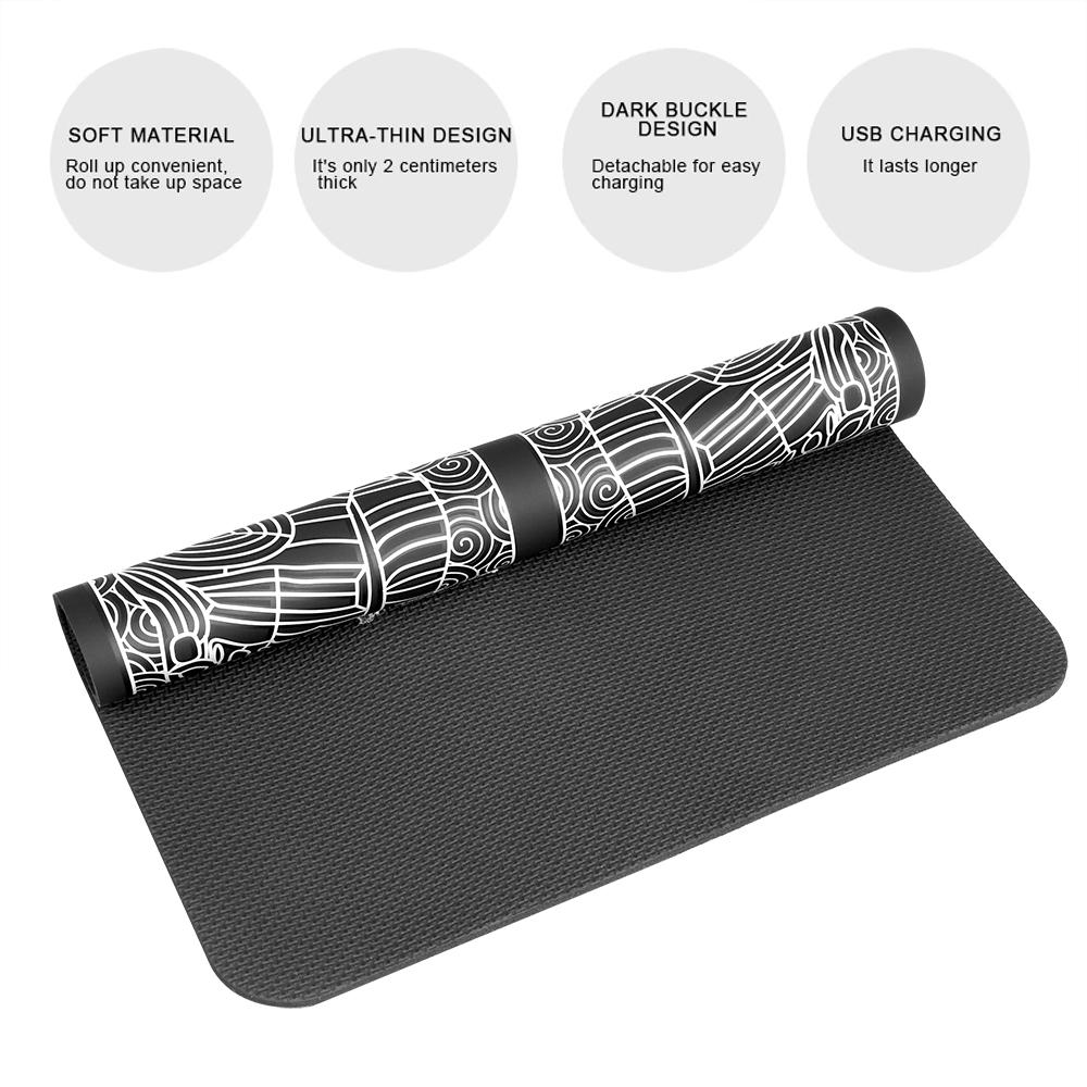 Foot Massage Mat USB Charge LED Digital Display 19 Modes 8 Gears EMS Electric Foot Acupoint Massager Muscle Relieve Cushion
