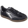 Skechers Hotshot - Cool Glow Comfortable Soft Low-Top Skate Shoes Women Sneaker Black Silver 185236-BKSL