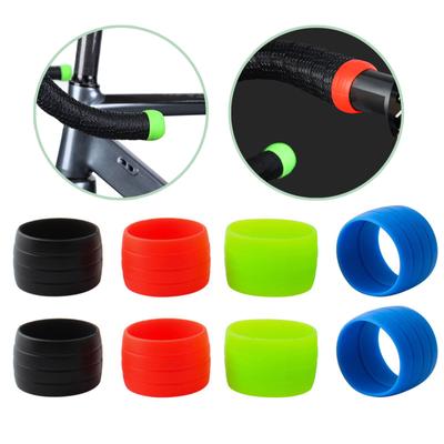 2Pcs Road Bike Handlebar Tape Fixing Rings Silicone Elastic Fasten Rings Sleeve Cycling Handle Grip Rings Sleeve