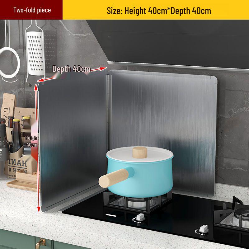Stainless Steel Kitchen Stove Hood Baffle and Splatter Shield Enclosure