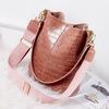 SCIONE Winter New Bag Women 2020 Wide Shoulder Strap One Shoulder Portable Bucket Bag
