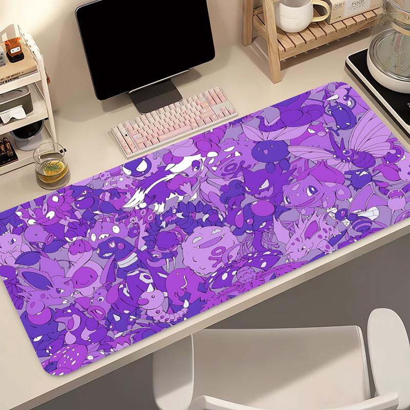 Anime Mouse Pad Xcm Pokemon Gengar Carpe Large Gamer Computer Mausepad Varmilo Keyboard Gaming Accessories Extended Desk Mat
