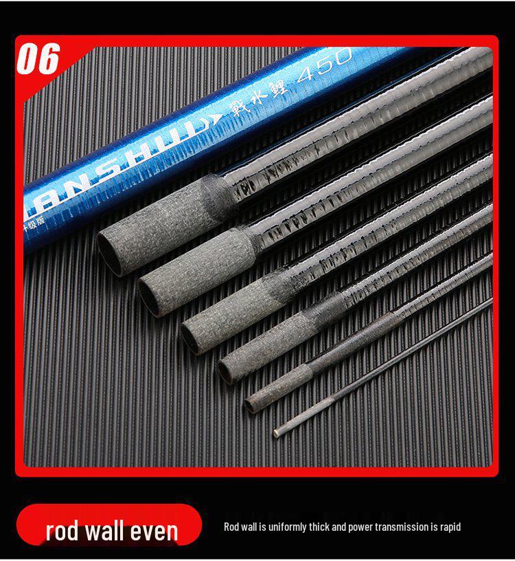 Ultra-Light, Ultra-Hard Short Stream Fishing Rod Set for Carp and Crucian Carp - Ideal for Beginners