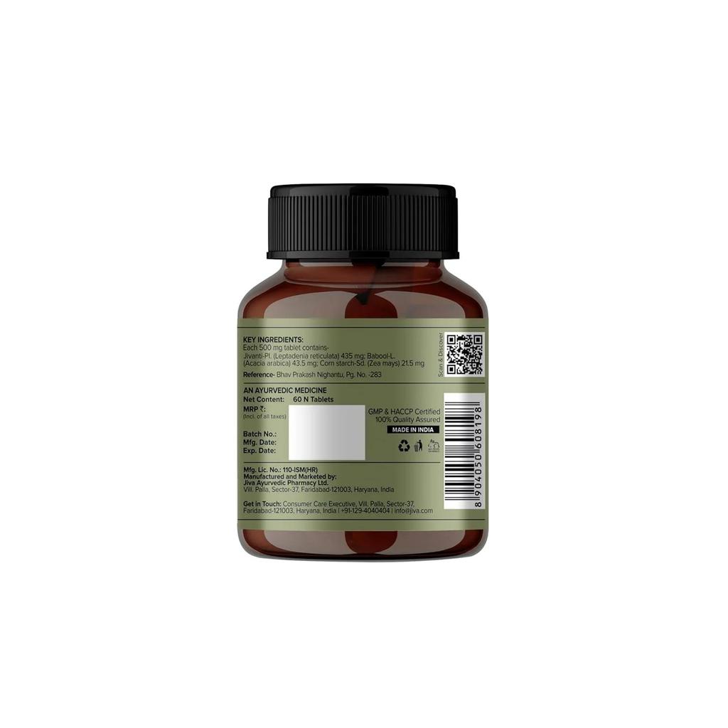 Tablety Jivanti | Ajurvédská bylinná směs s Leptadenia Reticulata | 60 tablet