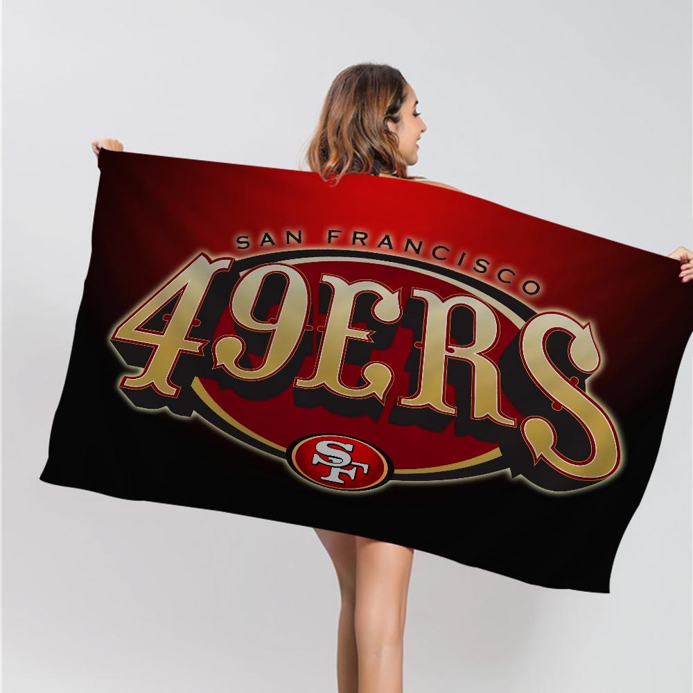 San Francisco 49er Team Grote Microvezel Strandlakens Sneldrogend Handdoek Zandstrand Handdoeken Zwembad Handdoek voor Reizen Zwembad Yoga