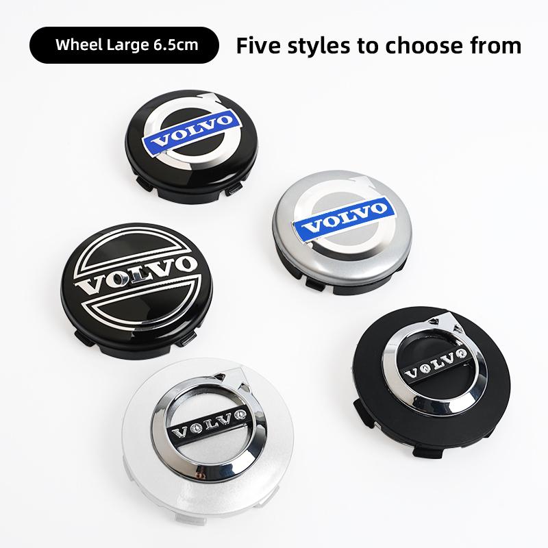 4pcs 65mm Car Wheel Center Hub Caps For Volvo V60 V40 XC90 S60 C30 XC60 V50 V70 S90 AWD XC40 T6 Auto Tire Rim Covers Accessories