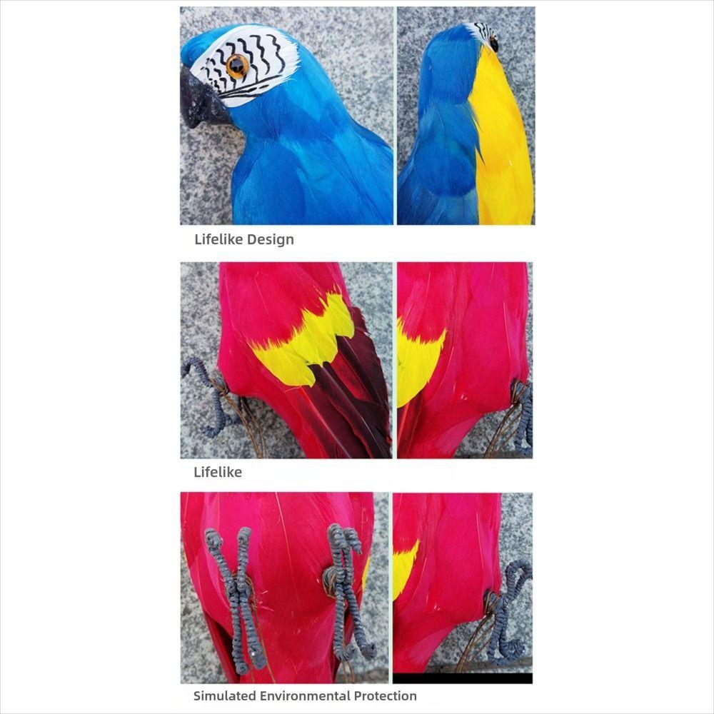 25cm/35cm/45cm/60cm Artificial Bird Model Multicolor Garden Decorative Bird Garden Ornament
