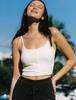 SURFEA Button Bra Top_White