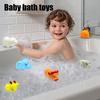 Squeaky Vinyl Animal Bath Toy for Toddlers Soft Water Play Figure Interactive Squeeze Toy for Baby Shower Fun Cute Floating Figurine for Pool Bathtub
