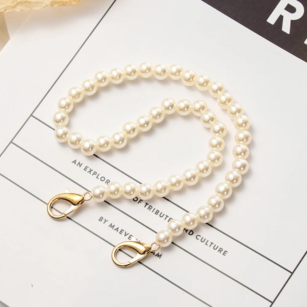High Quality Shoulder Bag Straps Accessories Bags Handbag Handles DIY Purse Replacement Pearl Strap Long Beaded Chain