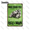 Motorfietsen Metalen Borden Blikken Bord Ace Cafe London Road Race Muurstickers Isle of Man 1962 TT Garage Bar Pub Huis Muurdecoratie