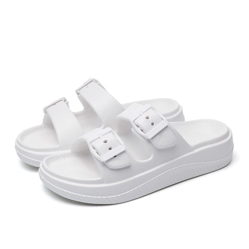 New platform slippers eva cool slippers couple beach outdoor men and women stepping on shit sandals