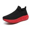 Popular Men's Shoes New Fly-woven Socks Shoes Breathable and Lightweight One-pedal Mesh Shoes Men's Casual Sports Shoes