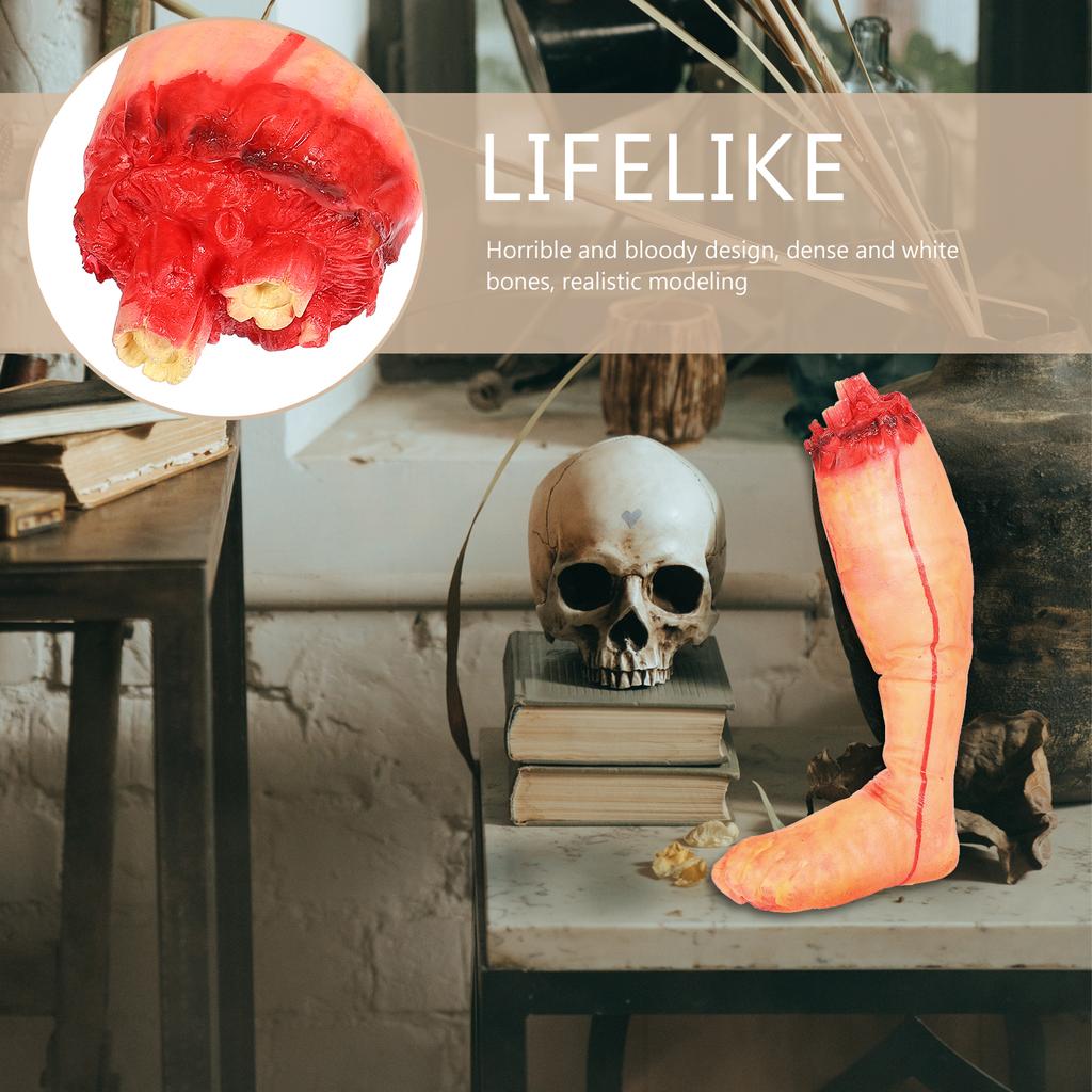 Broken Foot Props Fake Body Parts Halloween Decor Party Toy Limbs Severed Bloody Decorations Halloween Porch Decorations