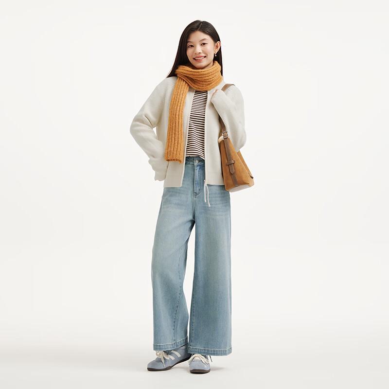 Hotwind Women's Wide-Leg Denim Jeans