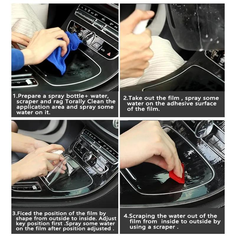 Car GPS Navigation LCD TPU Screen Protector Anti-Scratch Film Fitting PPF Protective Sticker For Lexus RX 350h 500h