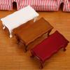 Collectible Small Creative 1:12 High Simulation Wooden Teatable Model Mini House Accessories Dollhouse Coffee Table