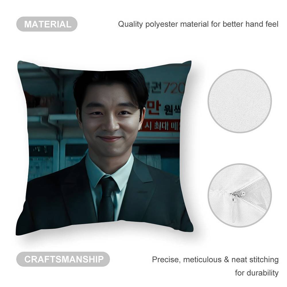 Custom G-Gong YooS KPOP Pillow Case 3D Print Polyester Fiber 40*40cm Home Sofa Throw Decoration Festival Gift
