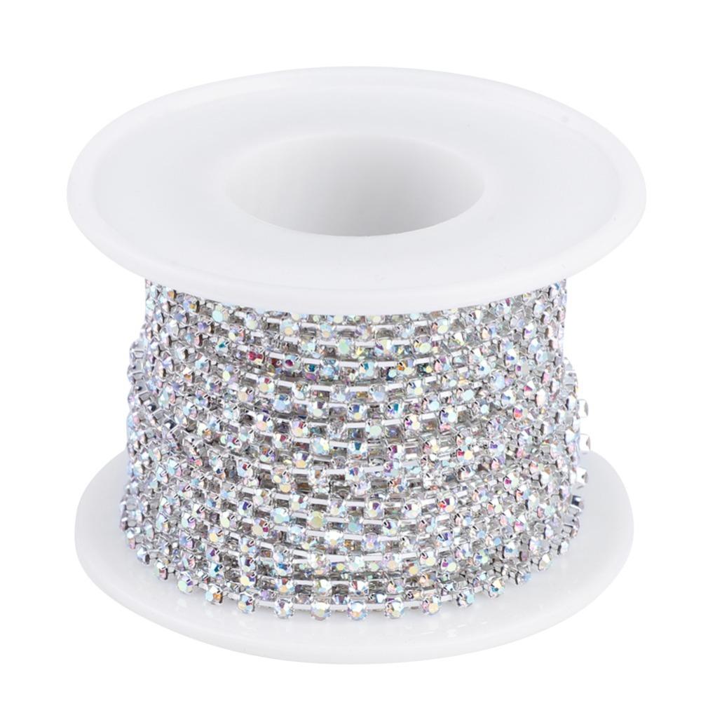 1PCS SS16 4MM Rhinestone Cup Chain Close Trim Diamond Claw Chain Crystal Chain Trim DIY Crafts