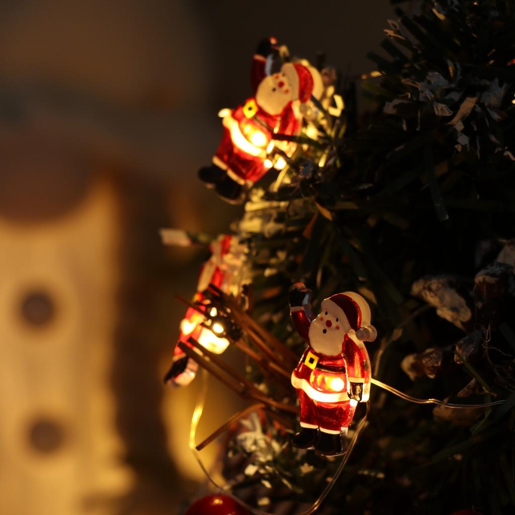 2M/5M Snowflake Elk Santa Claus LED Garland String Lights Christmas Tree Decoration New Year Home Fairy Light