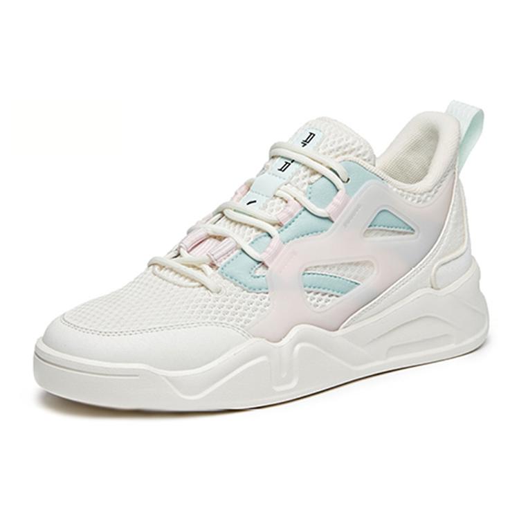 Anta Ins Cushioning Slip Resistant Abrasion Resistant Low Top Sports Casual Shoes Women's White Blue 122028052-2