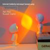 Astronaut Sunset Atmosphere Lamp - Starry Sky Projector Gift