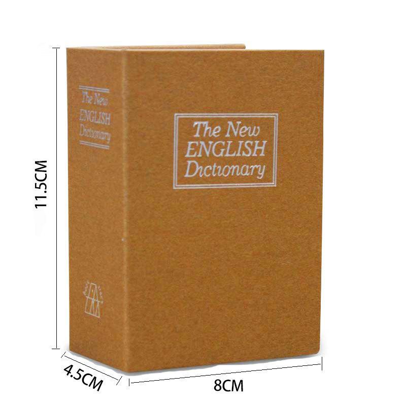 Dictionary Mini Book Safe Security Key Locker Money Hidden Secret Safe Key Safe Box Cash Money Coin Storage Jewellery Lock Box