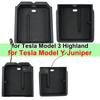 For Tesla Model Y Juniper 2025 Center Control Armrest Storage Box Model3 Highland USB Type C Charging Hub Glasses Clip Organizer
