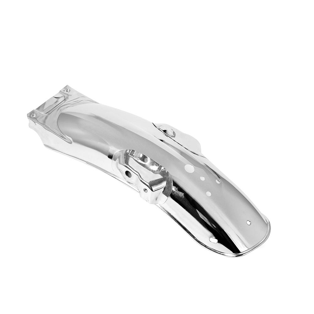 Universal Motorcycle Metal Rear Fender Mudguard Cover Black Chrome For Honda Yamaha Suzuki BMW