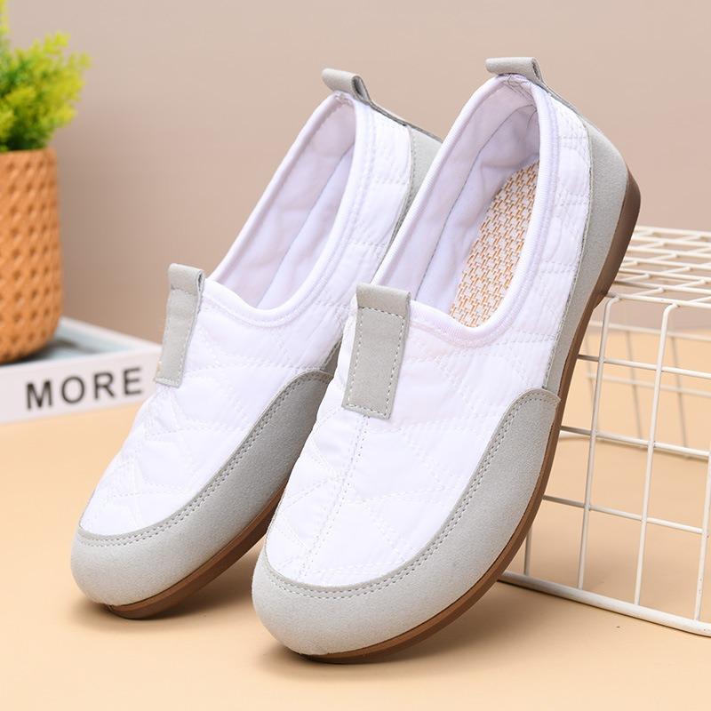 Retro style Doudou shoes spring and autumn new fashion casual single shoes women's soft sole not tired mother shoes