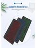 Wireless Bluetooth Keyboard with Colorful Backlight for Mobile Phones and Tablets, Compatible with 7-10 Inch Devices, Luminous Russian Layout