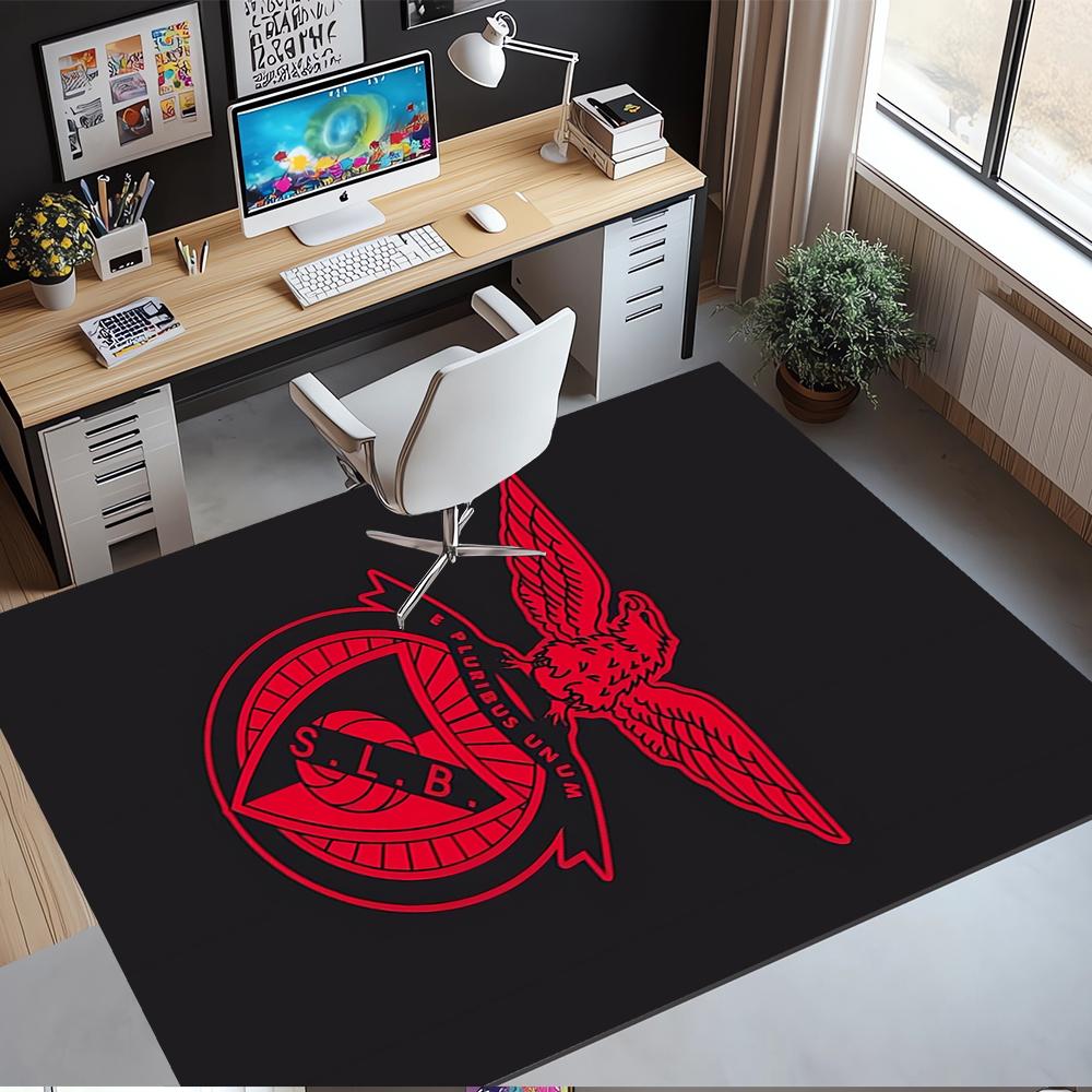 S.L. Benfica Printed Carpet,Rug,for Office Chair Living Room Bedroom Kitchen Room Decor Gifts.