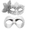 2pcs Elegant Butterfly Side Party Mask Sophisticated Butterfly Side Adorned Costume Mask For Special Event