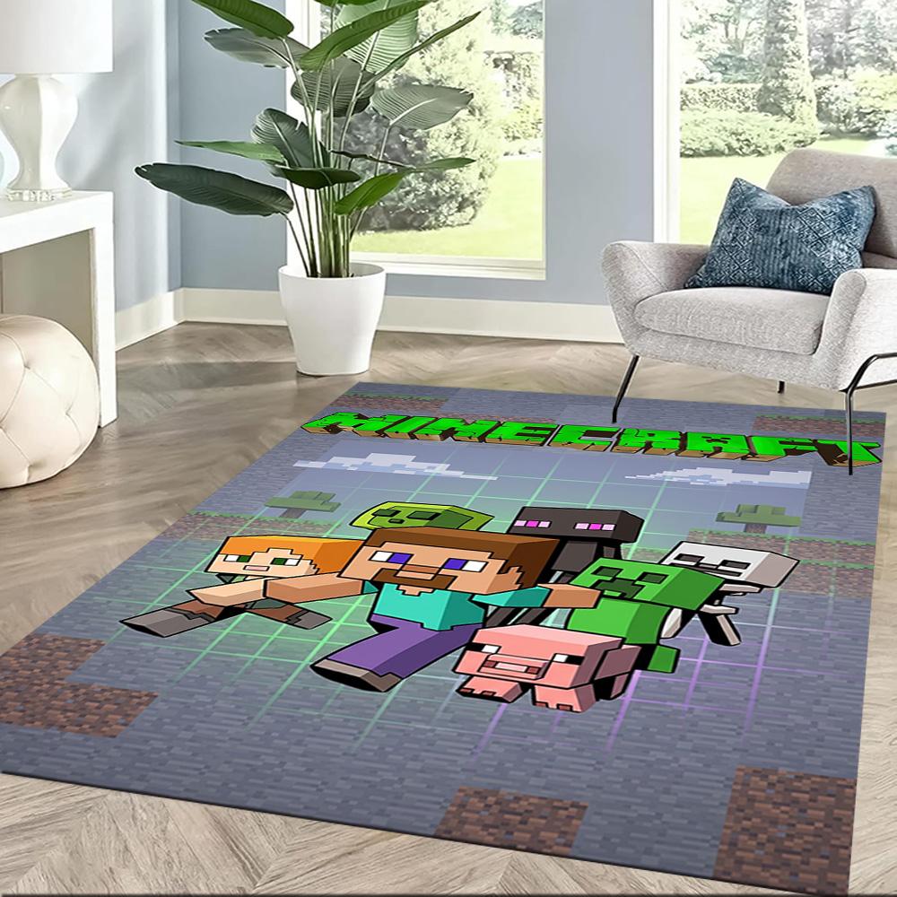 Minecraft 306 Floor Rug Office Rug Suitable for Decorate Room Outdoor Dormitory Entryway Antislip Carpet Office Home Decor